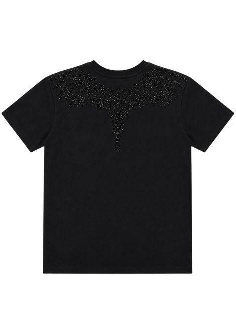 T-shirt bambina nera in cotone MARCELO BURLON | JGTH075NERA